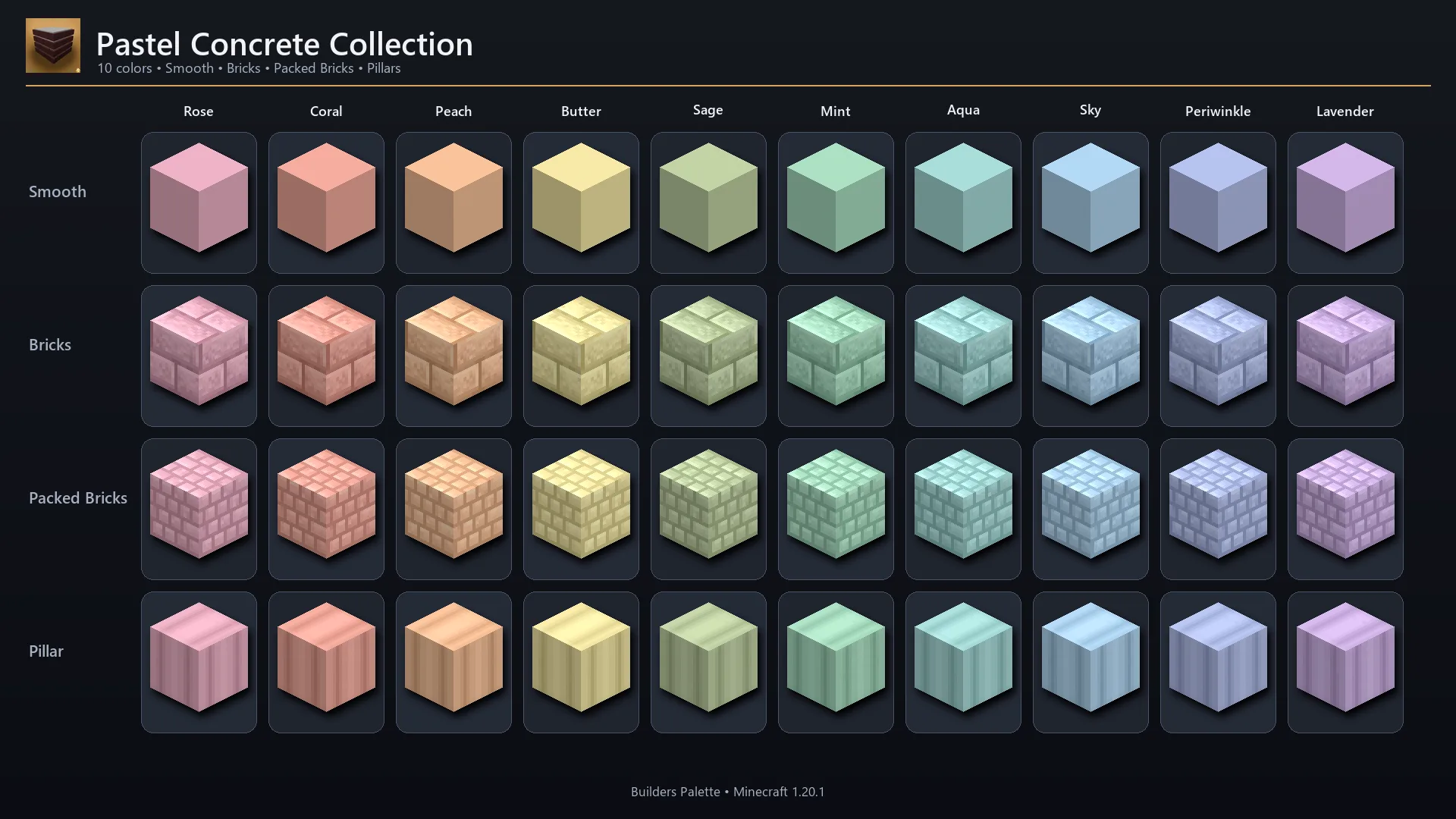 This is the pastel blocks palette added in 26.A. Each block has its stair, slab and wall variant.